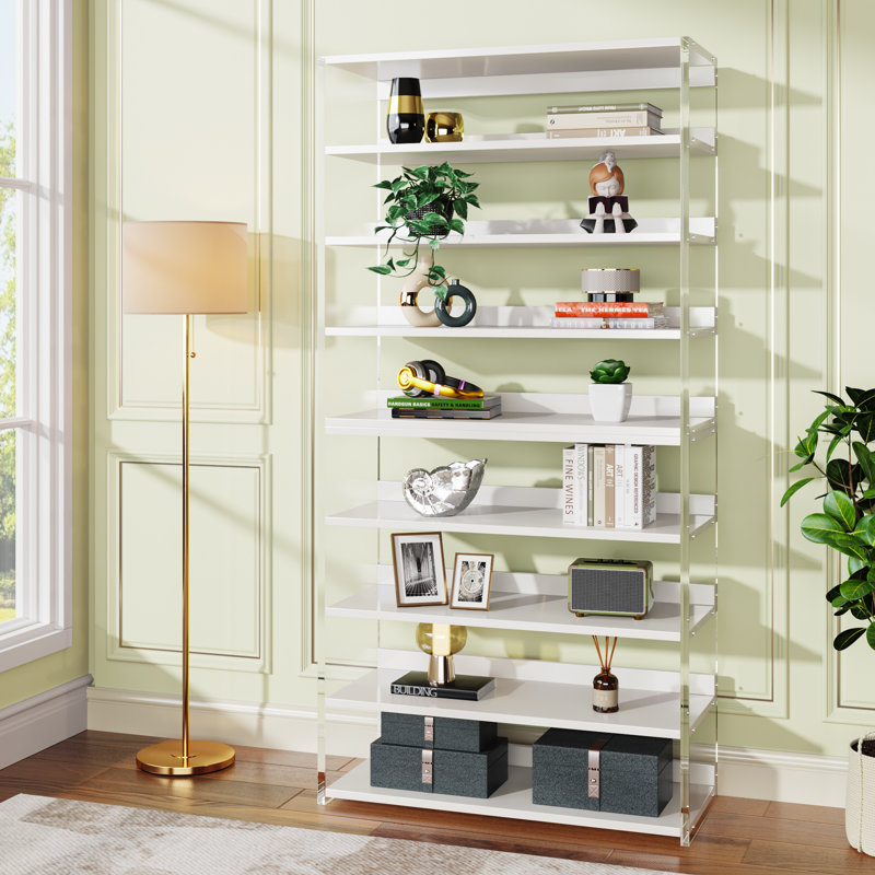 Brayden Studio® 8-Tier Acrylic Bookshelf | Wayfair
